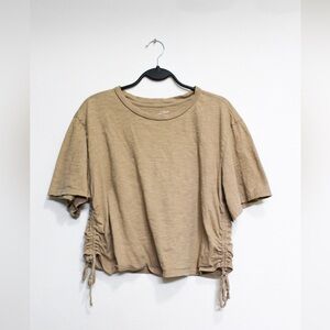 Beige Crop Top